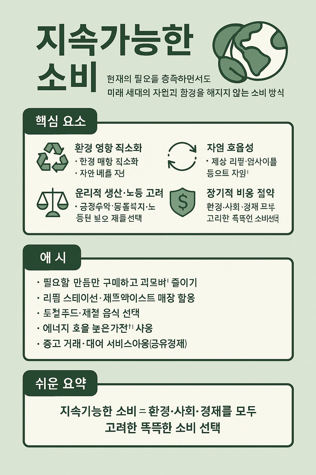 2025 지속가능한 소비 가이드: 환경·지갑·미래를 지키는 똑똑한 선택법
